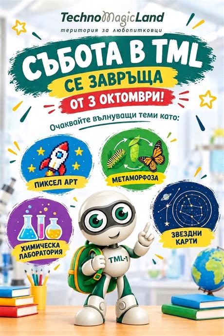 „СЪБОТА В TML“ се завръща от 3 октомври! 